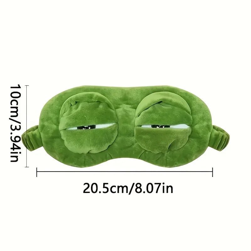 FROGZLEEP 3D maska na oči ve tvaru žabích očí — konturovaný tvar blokující světlo