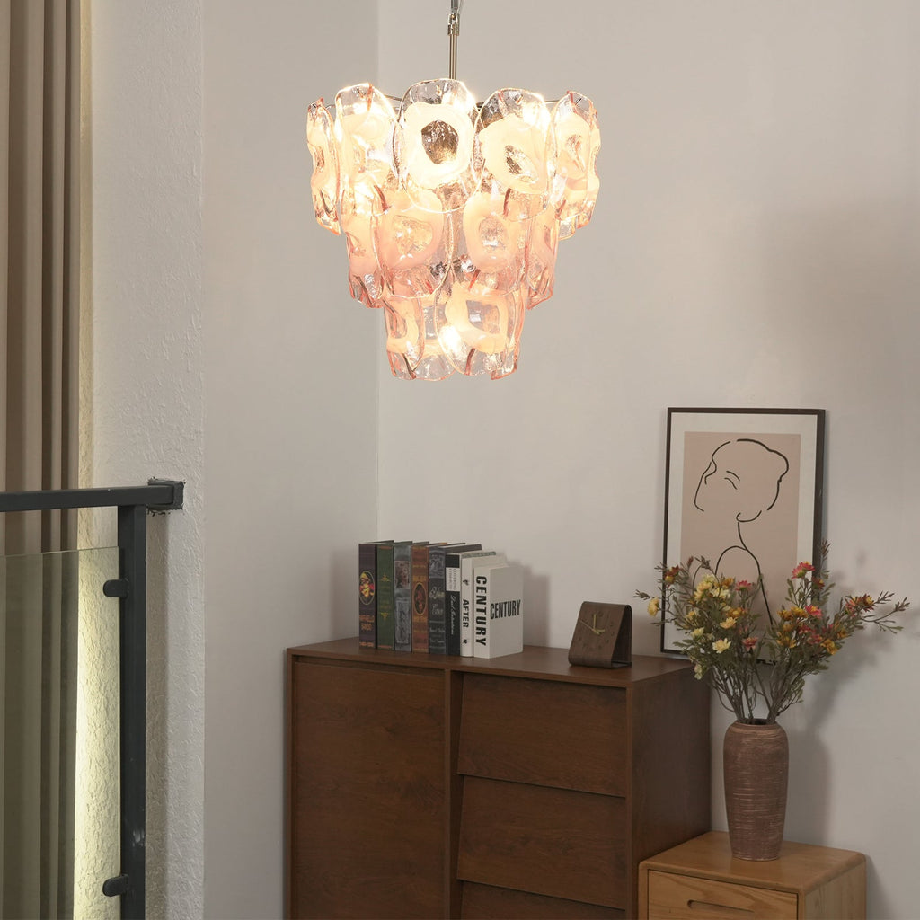 Frostelle Bloom Glass Chandelier | wildoxy