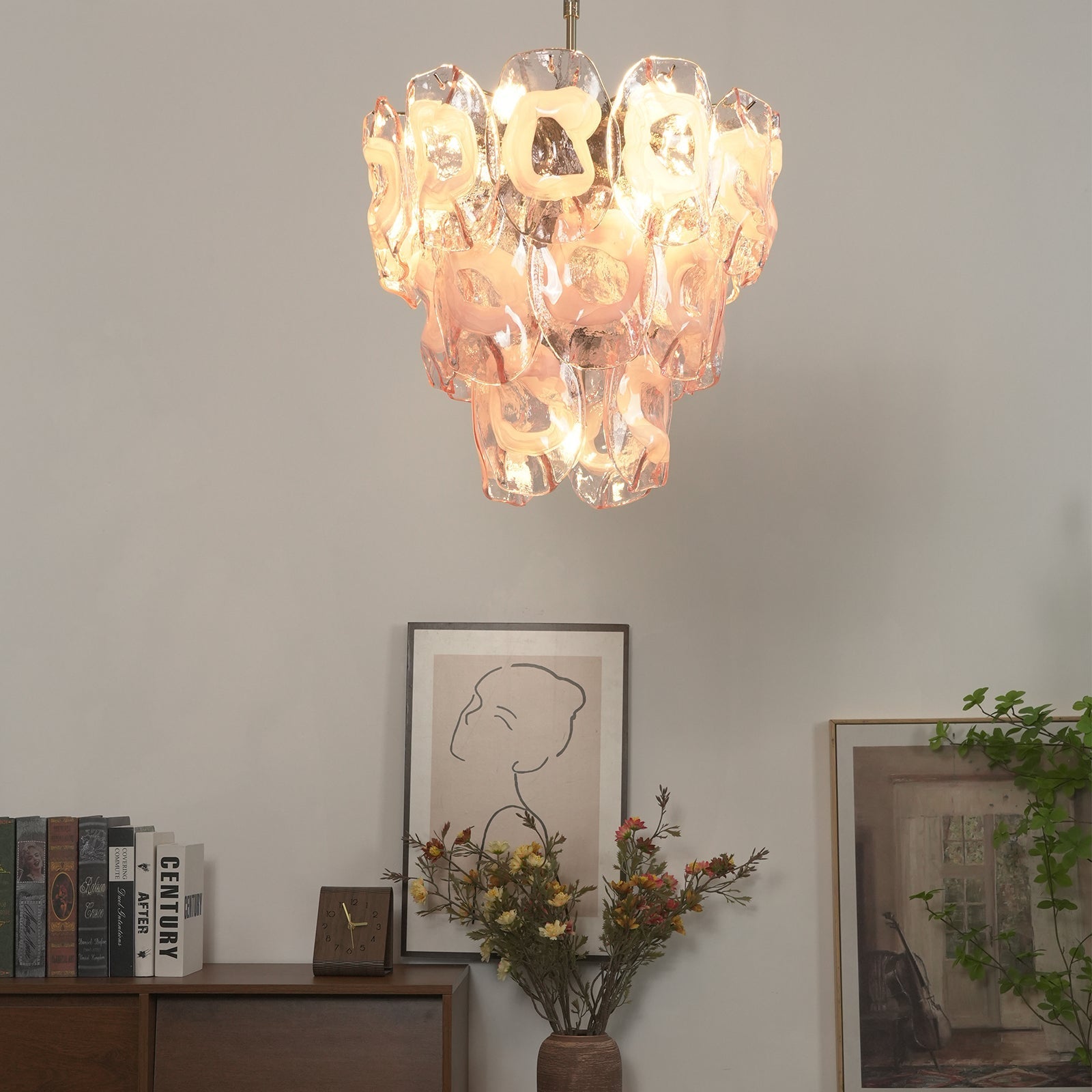 Frostelle Bloom Glass Chandelier | wildoxy