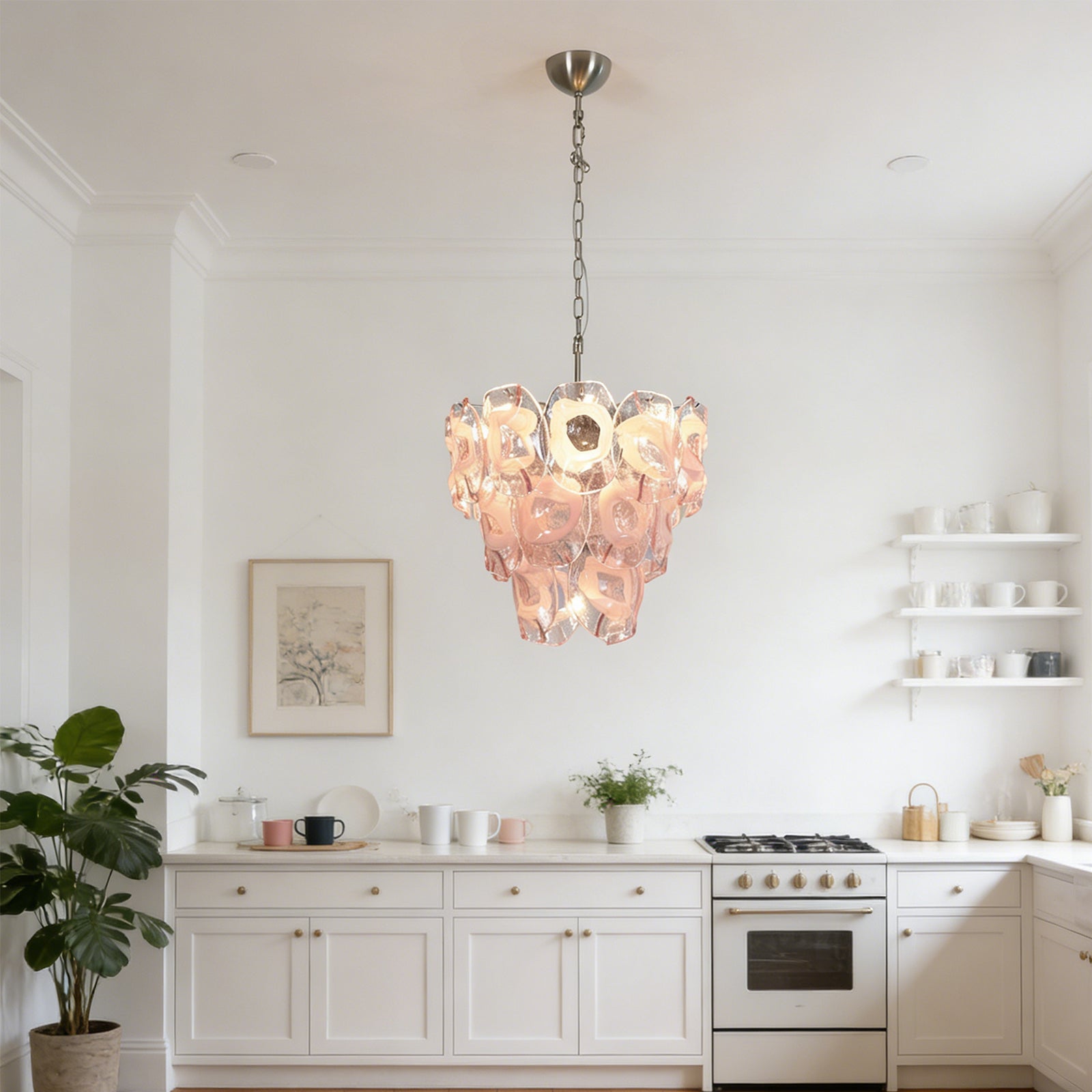 Frostelle Bloom Glass Chandelier | wildoxy