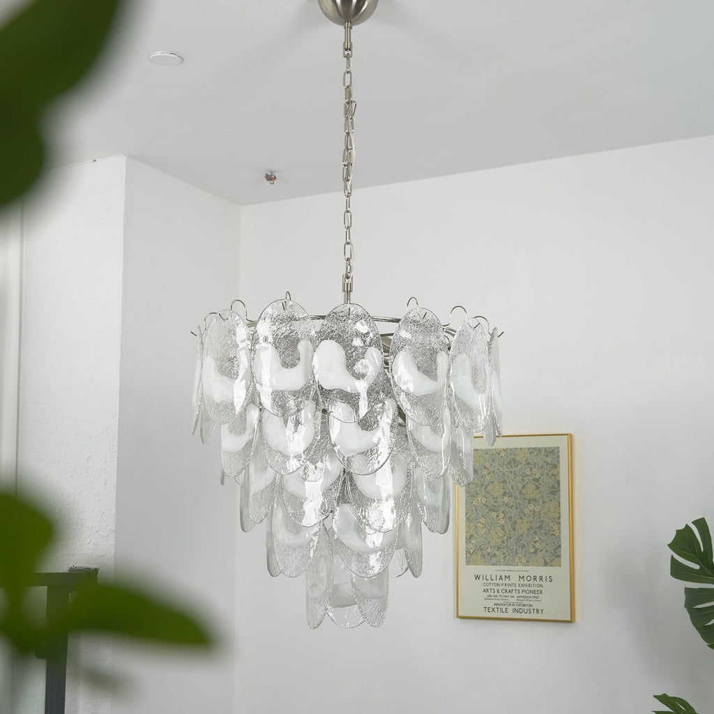 Frostelle Murano White Chandelier | wildoxy