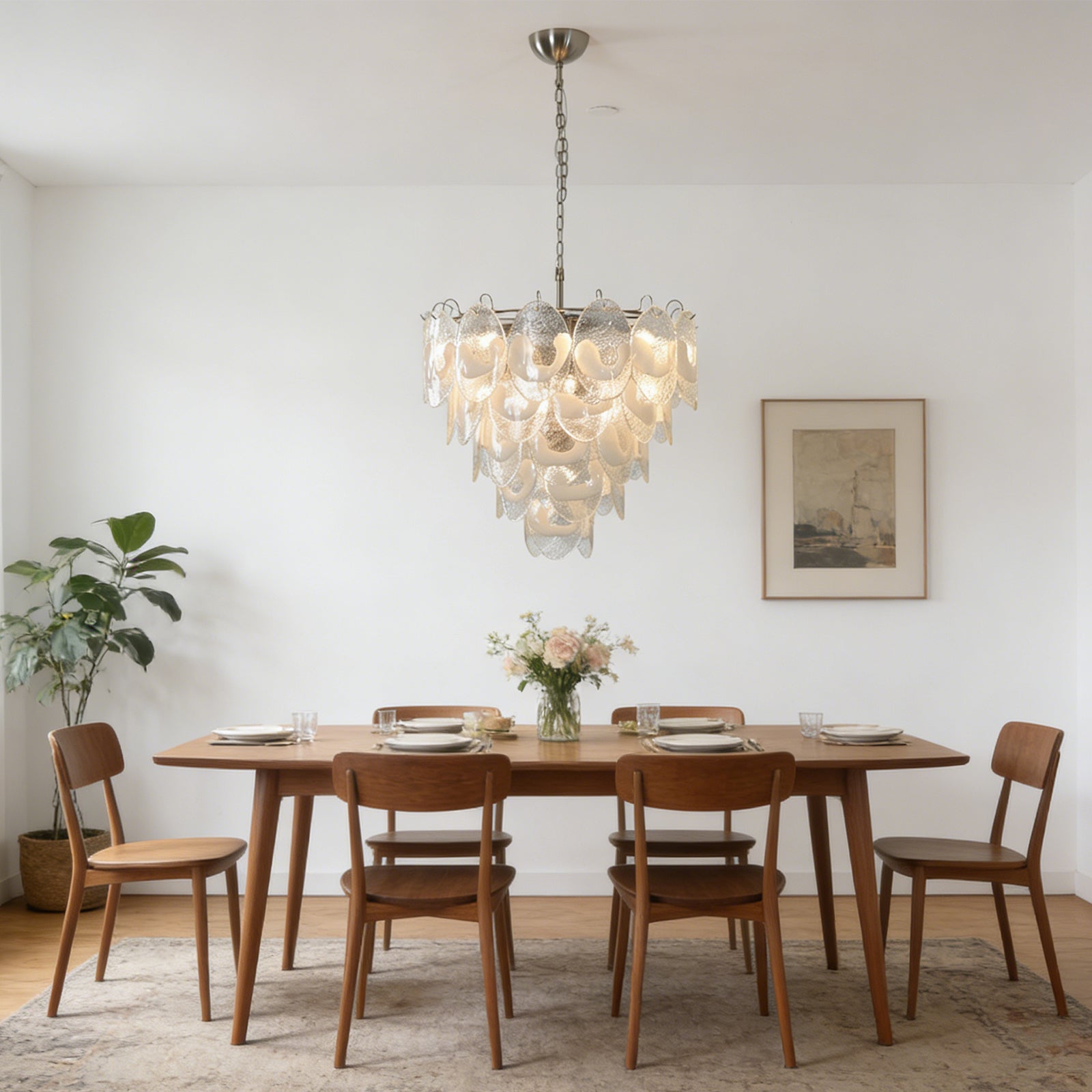 Frostelle Murano White Chandelier | wildoxy