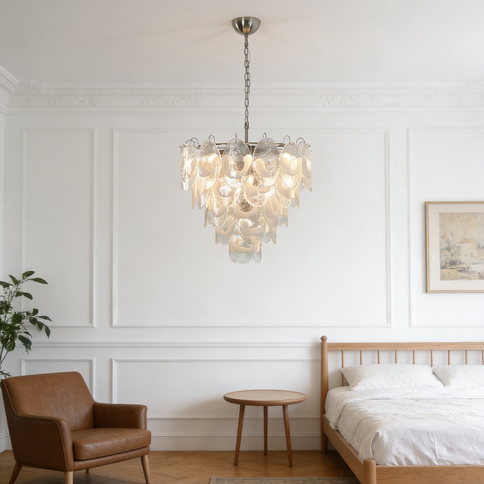 Frostelle Murano White Chandelier | wildoxy