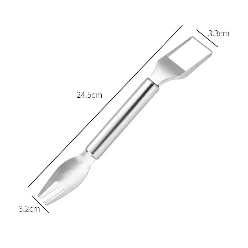 HandyFruit Pro handverktyg med dubbla blad — Inbyggt gaffelhandtag, säkert grepp
