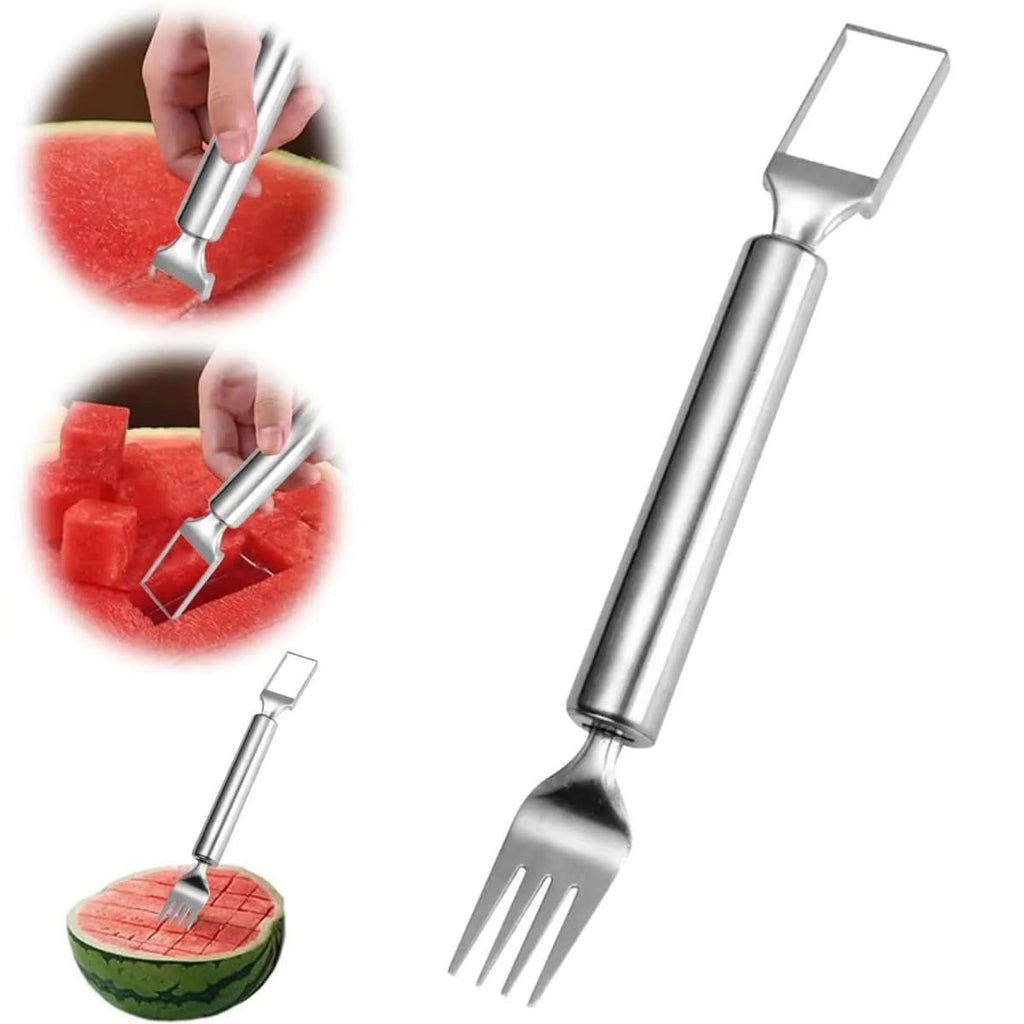 HandyFruit Pro handverktyg med dubbla blad — Inbyggt gaffelhandtag, säkert grepp