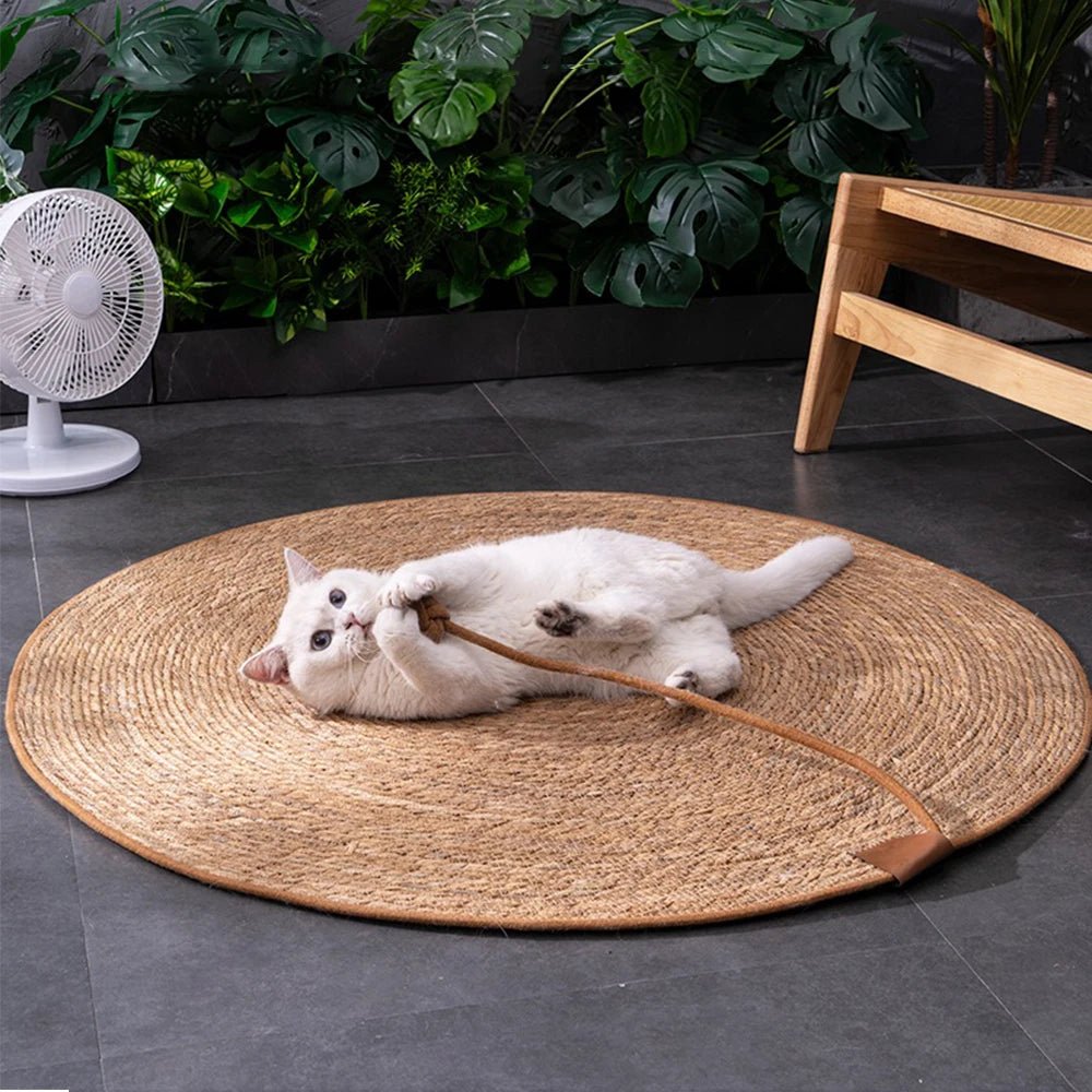 FURSHIELD Sustainable Rattan Scratcher Pad — Durable Natural Weave