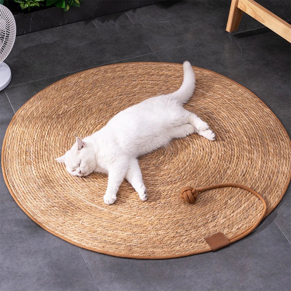 FURSHIELD Sustainable Rattan Scratcher Pad — Durable Natural Weave