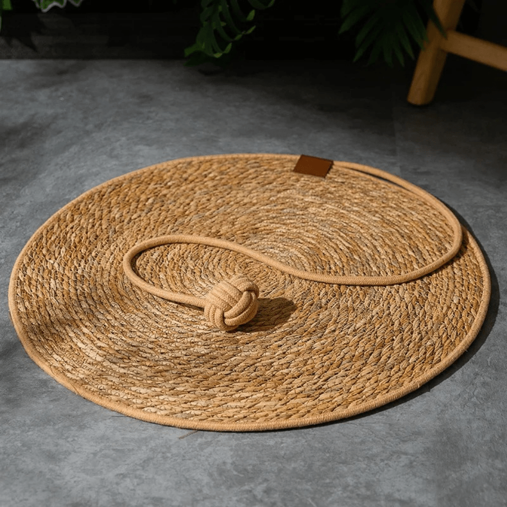 FURSHIELD Sustainable Rattan Scratcher Pad — Durable Natural Weave