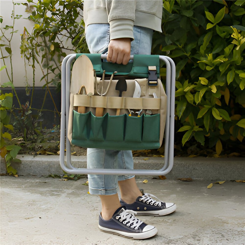 طقم أدوات الحدائق القابل للطي GardenZip — تصميم محمول مدمج وموفّر للمساحة