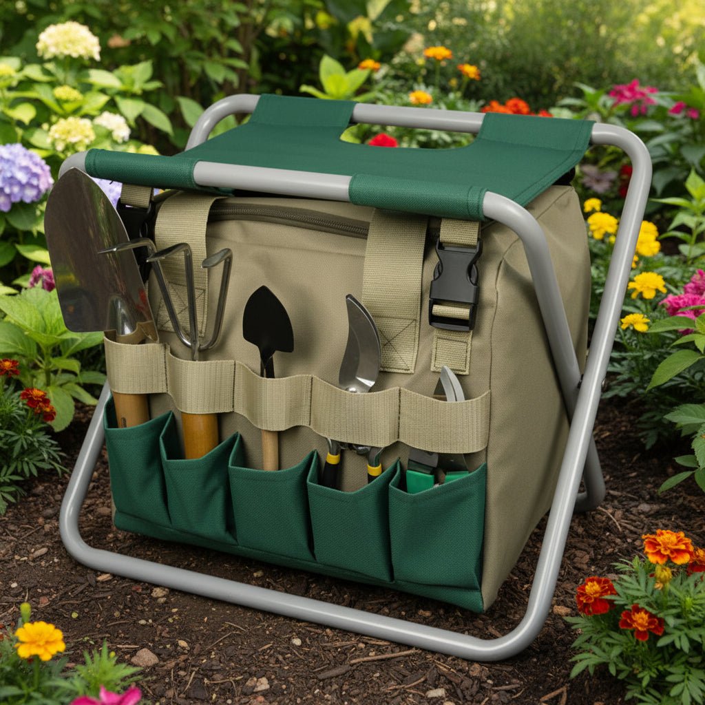 طقم أدوات الحدائق القابل للطي GardenZip — تصميم محمول مدمج وموفّر للمساحة