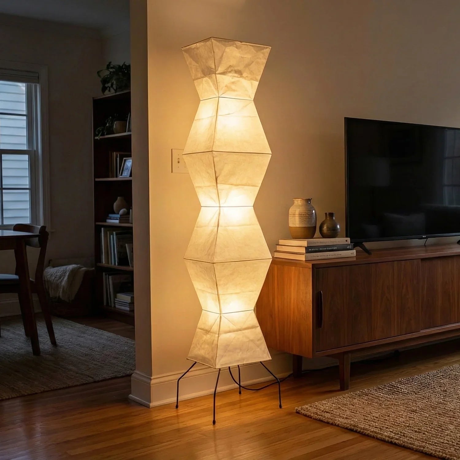 Akari Hourglass Shape UF4-L9 Floor Lamp | wildoxy
