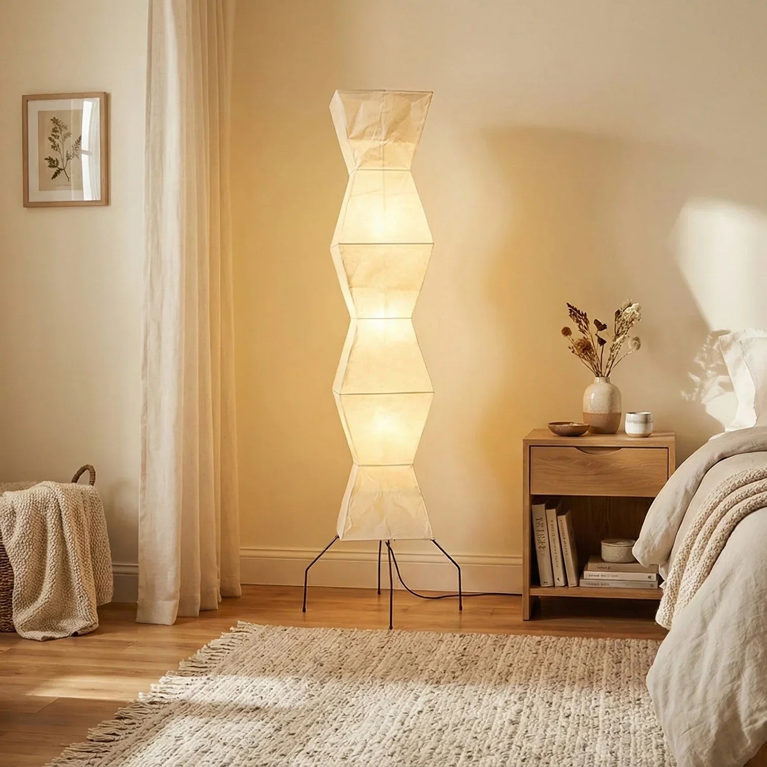 Akari Hourglass Shape UF4-L9 Floor Lamp | wildoxy