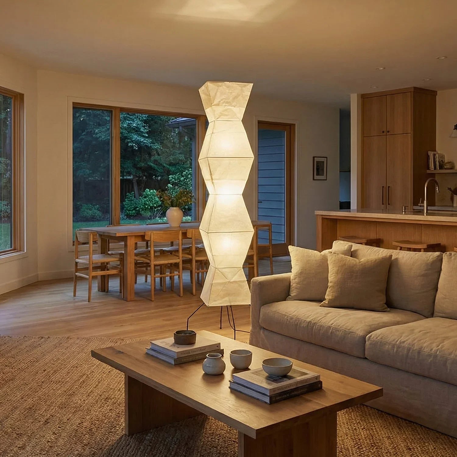 Akari Hourglass Shape UF4-L9 Floor Lamp | wildoxy