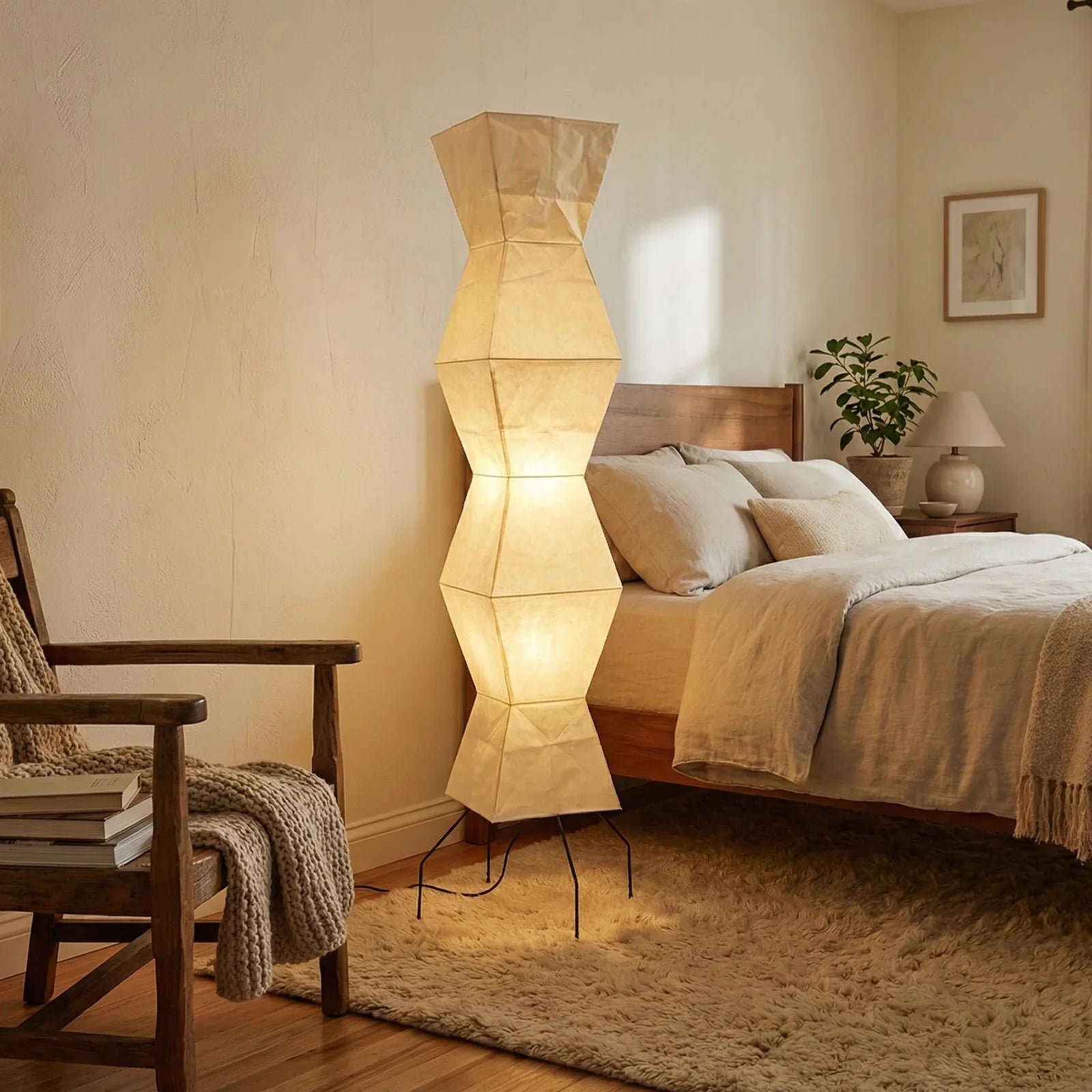 Akari Hourglass Shape UF4-L9 Floor Lamp | wildoxy