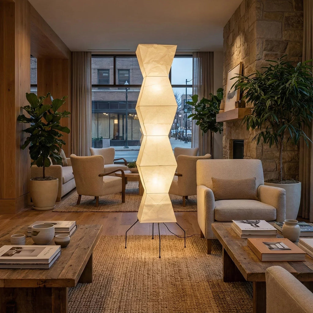 Akari Hourglass Shape UF4-L9 Floor Lamp | wildoxy