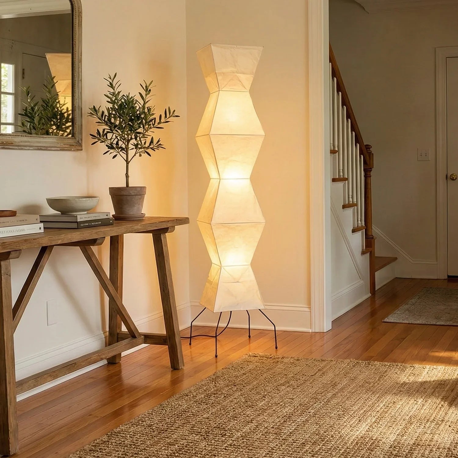 Akari Hourglass Shape UF4-L9 Floor Lamp | wildoxy