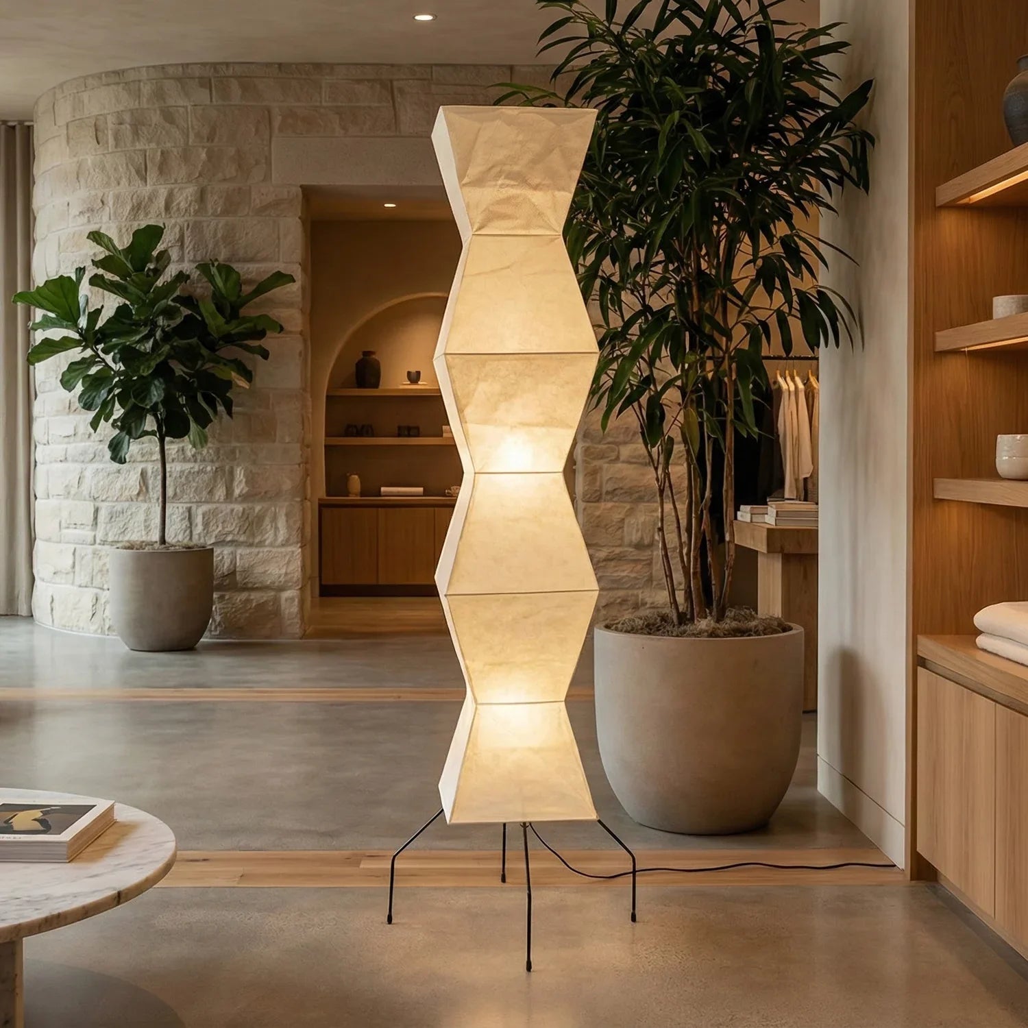 Akari Hourglass Shape UF4-L9 Floor Lamp | wildoxy