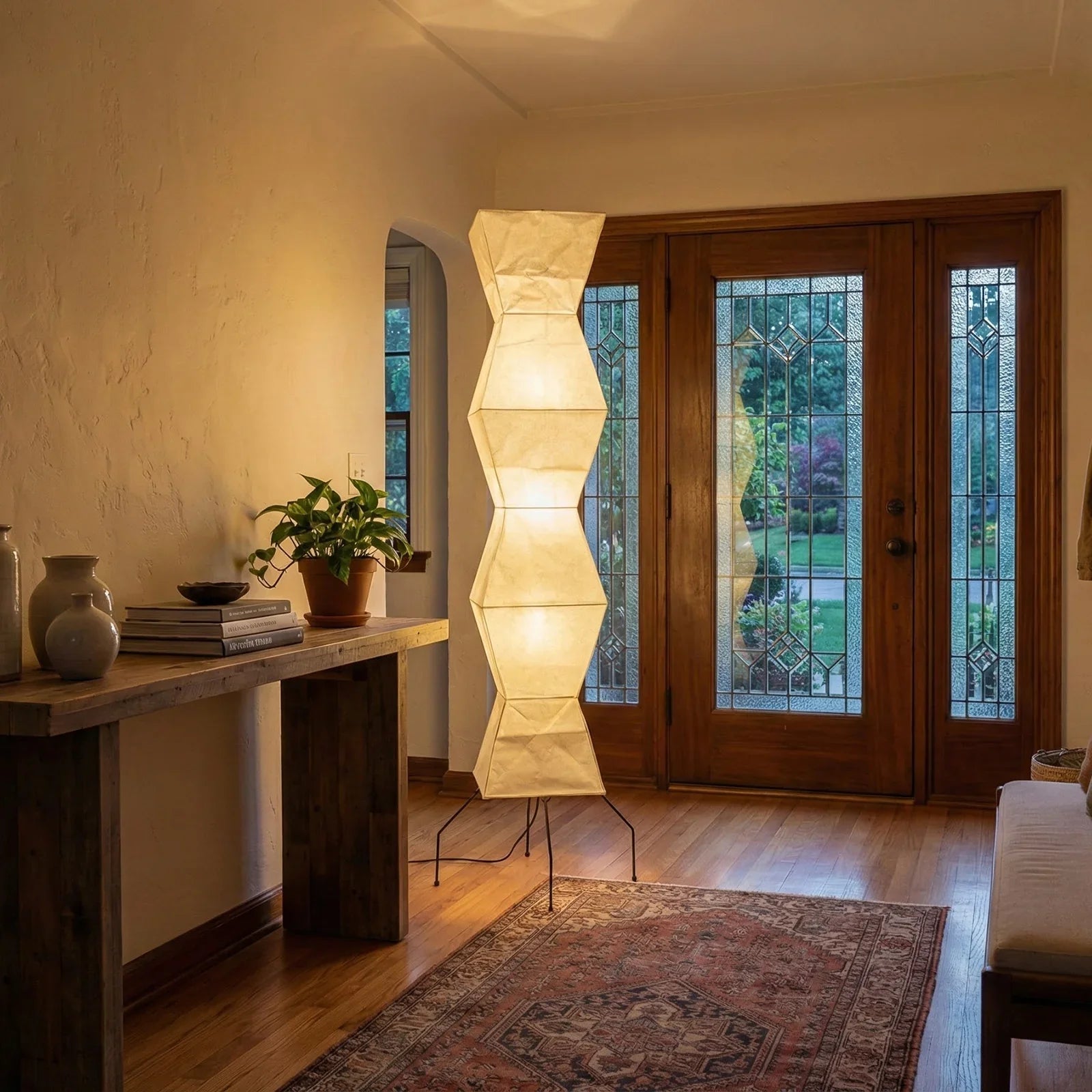 Akari Hourglass Shape UF4-L9 Floor Lamp | wildoxy
