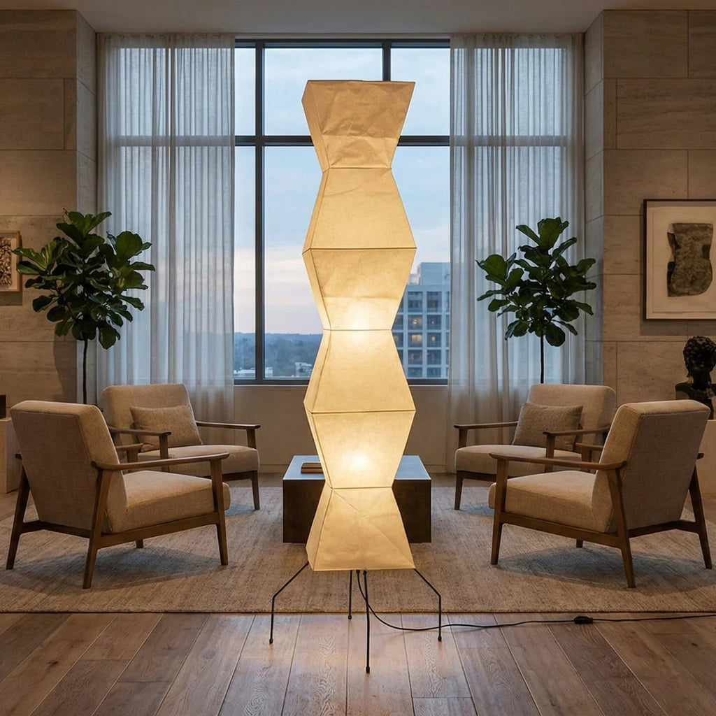Akari Hourglass Shape UF4-L9 Floor Lamp | wildoxy