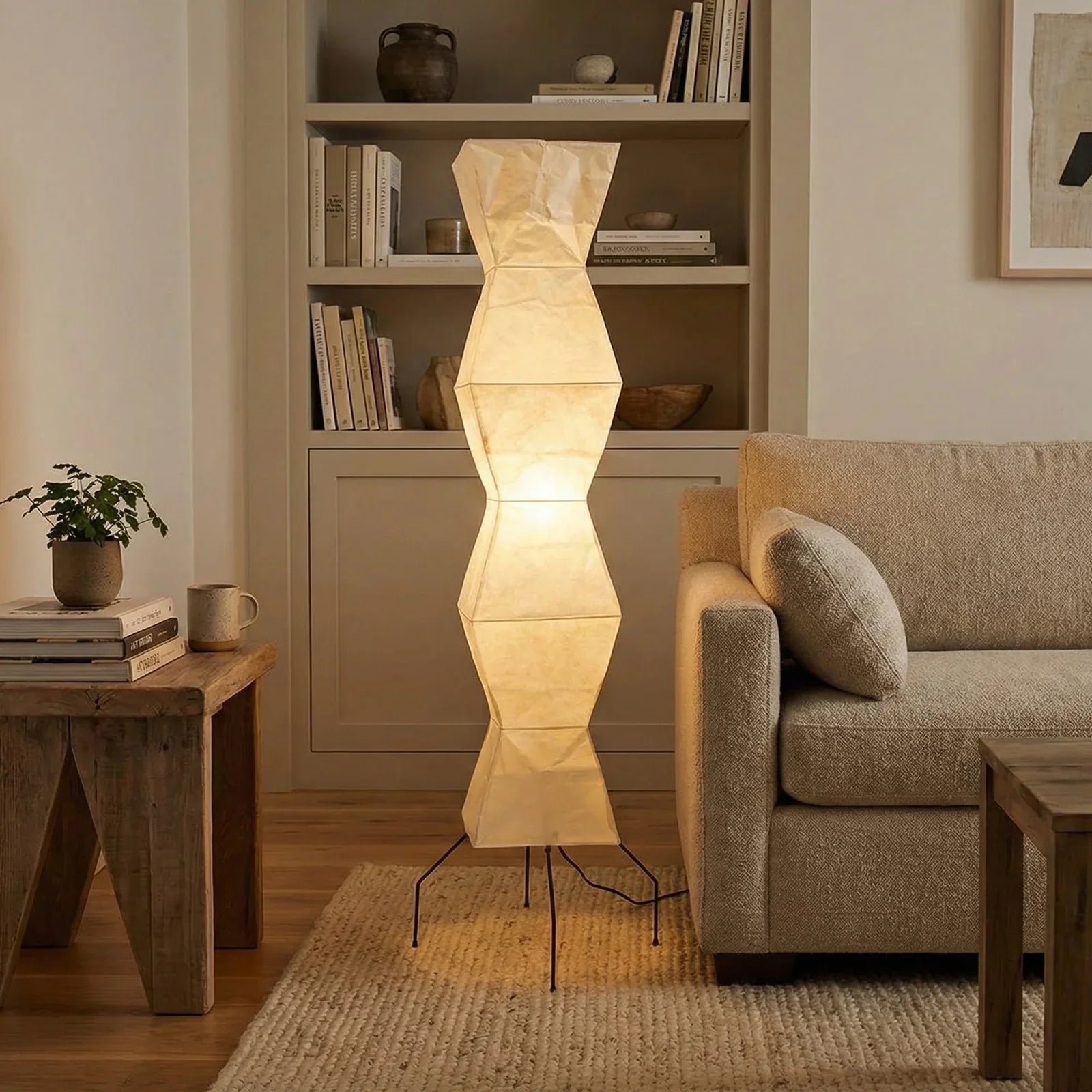 Akari Hourglass Shape UF4-L9 Floor Lamp | wildoxy