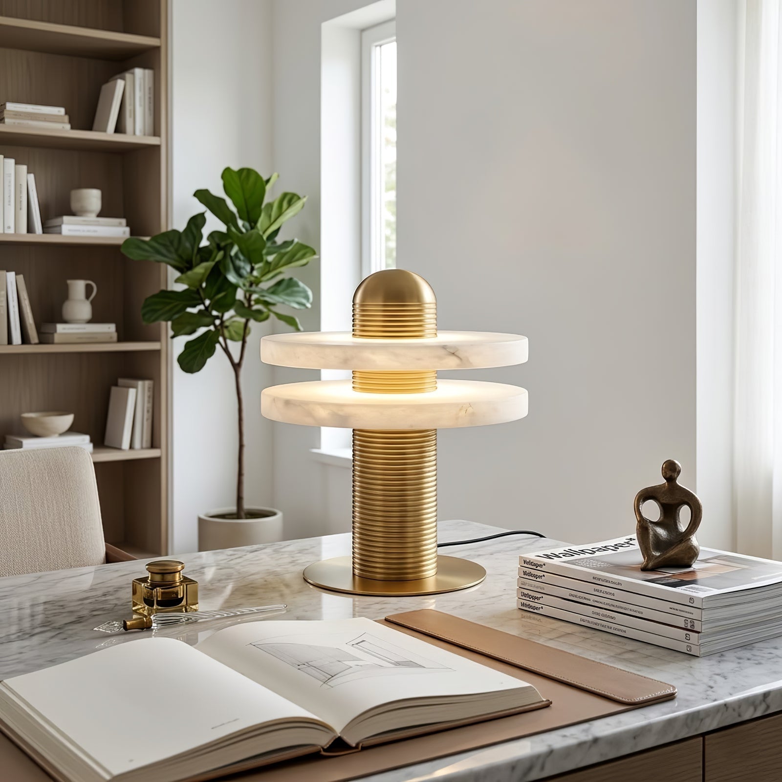 Geometric Layered Table Lamp | wildoxy