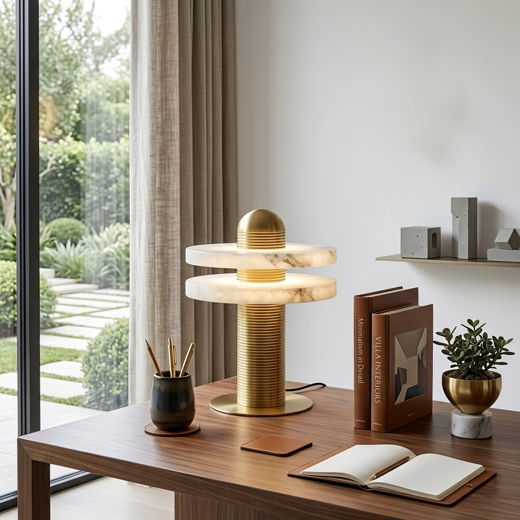 Geometric Layered Table Lamp | wildoxy