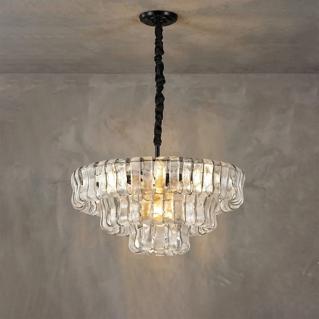 Glacii Ring Glass Chandelier | wildoxy
