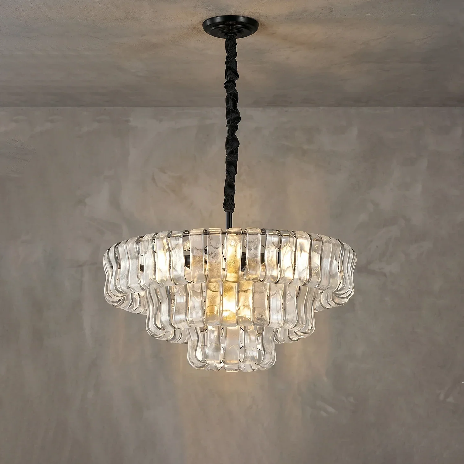 Glacii Ring Glass Chandelier | wildoxy