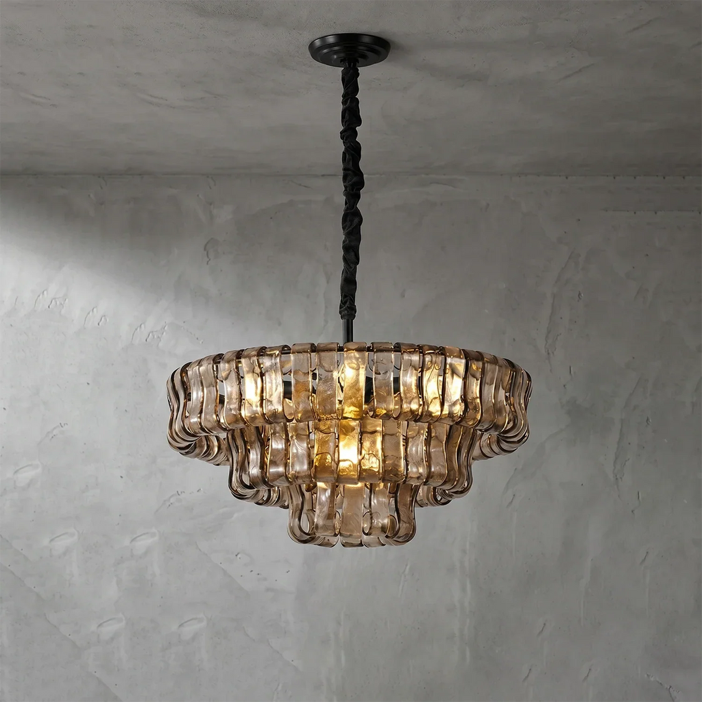 Glacii Ring Glass Chandelier | wildoxy