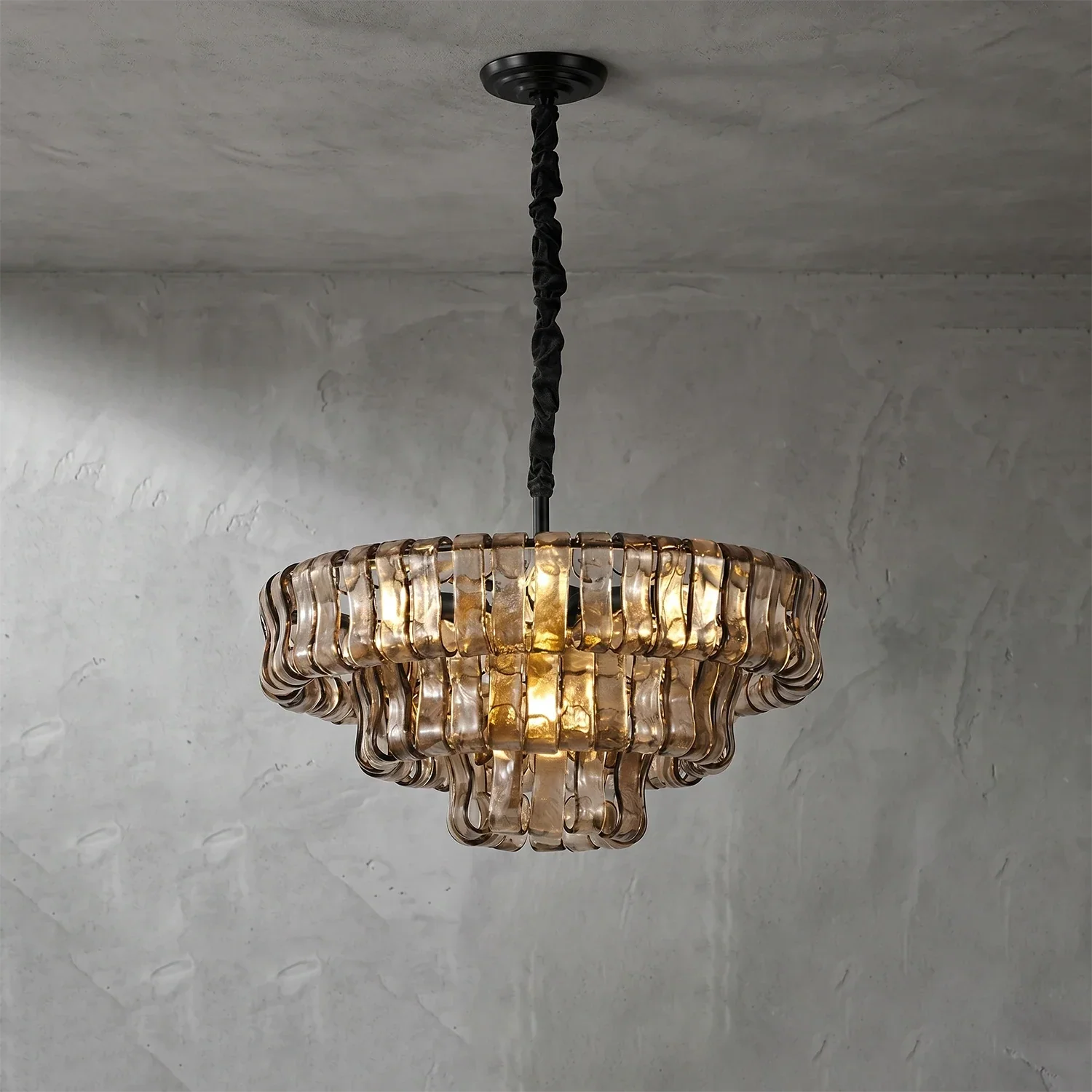 Glacii Ring Glass Chandelier | wildoxy