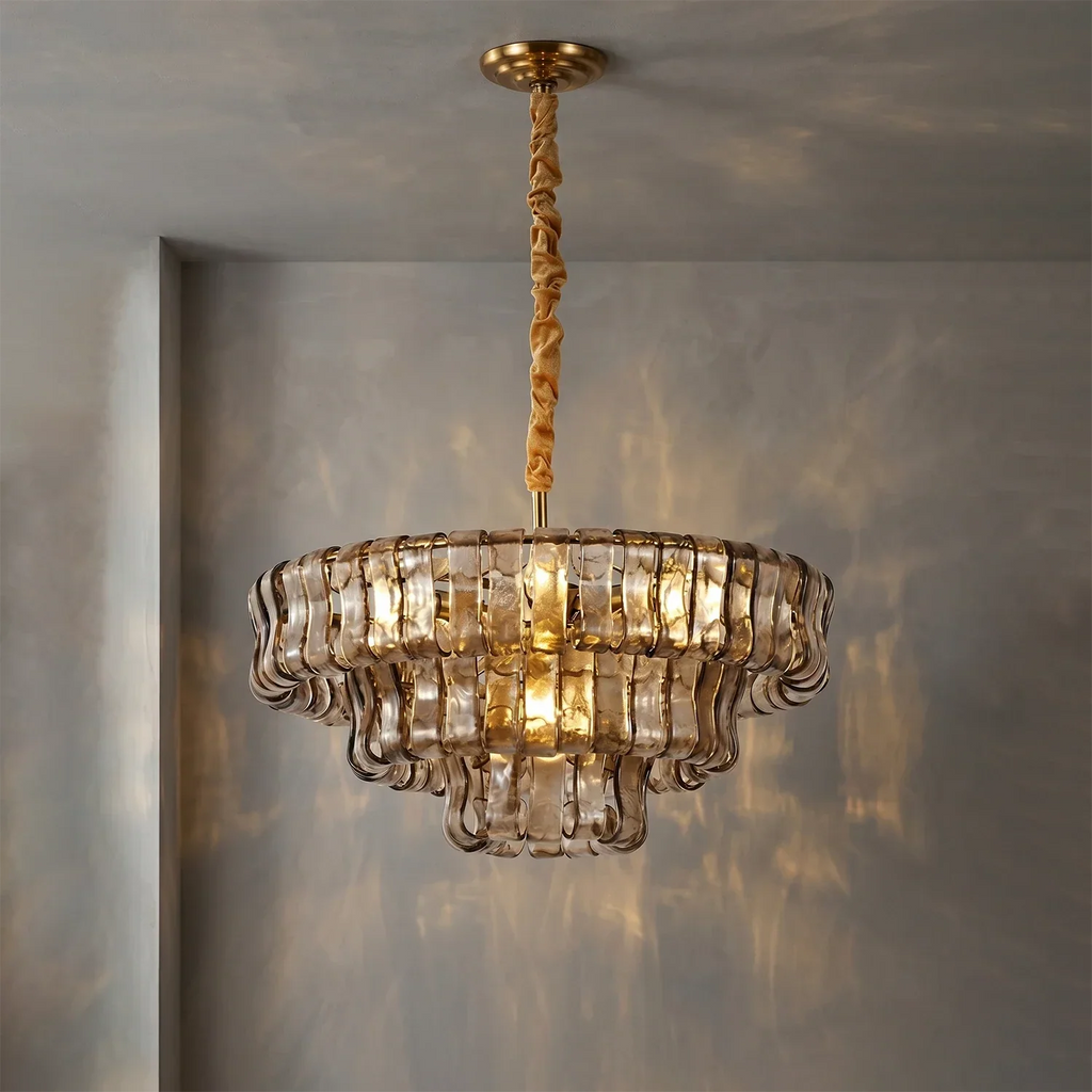 Glacii Ring Glass Chandelier | wildoxy