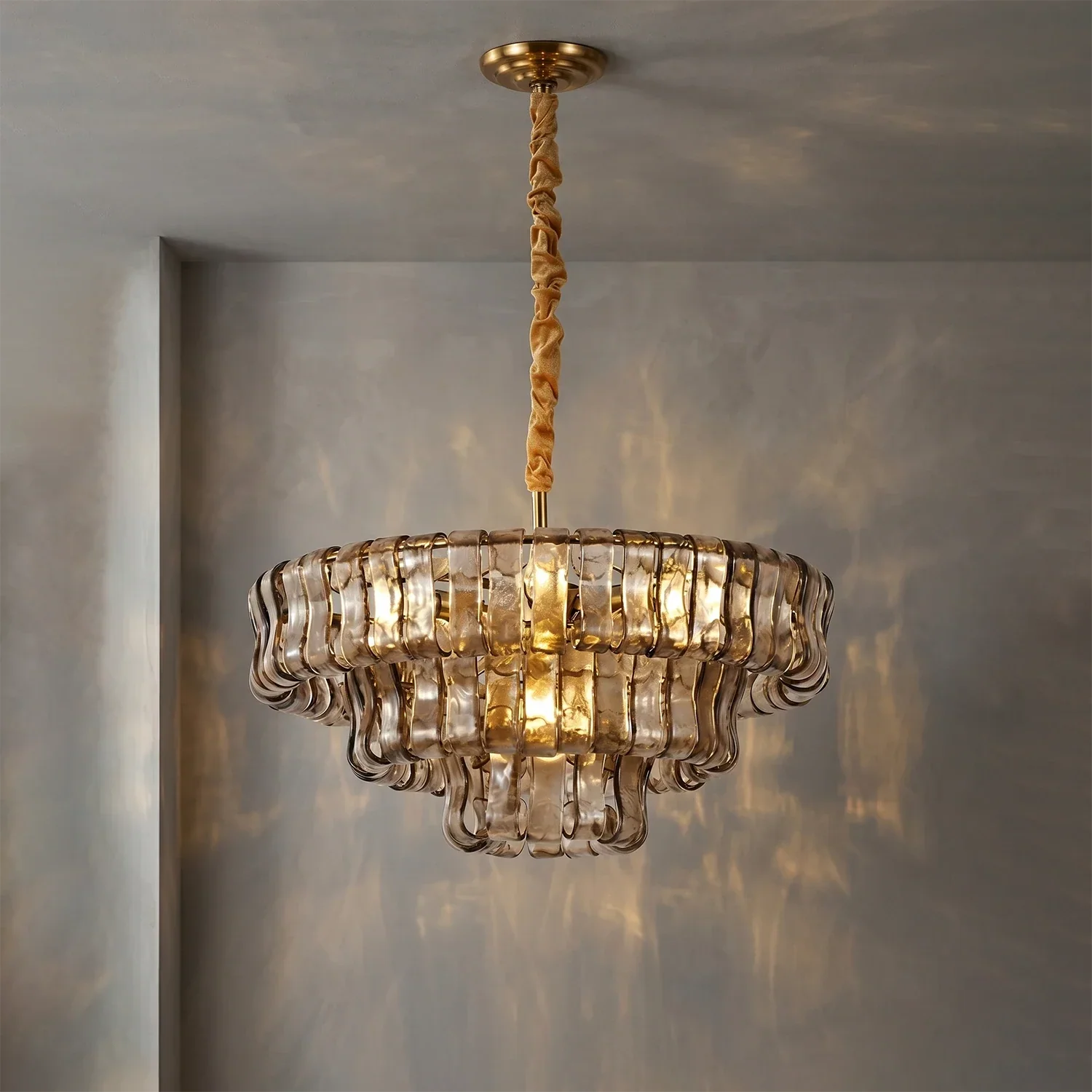 Glacii Ring Glass Chandelier | wildoxy
