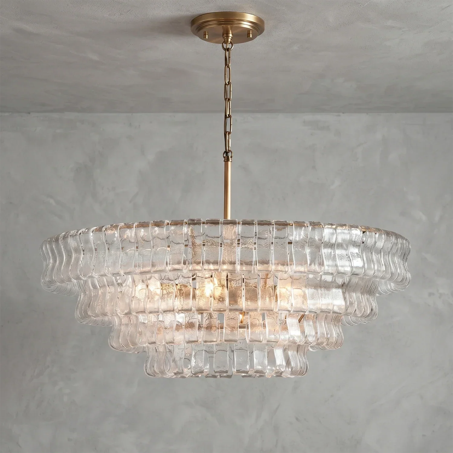 Glacii Ring Glass Chandelier | wildoxy