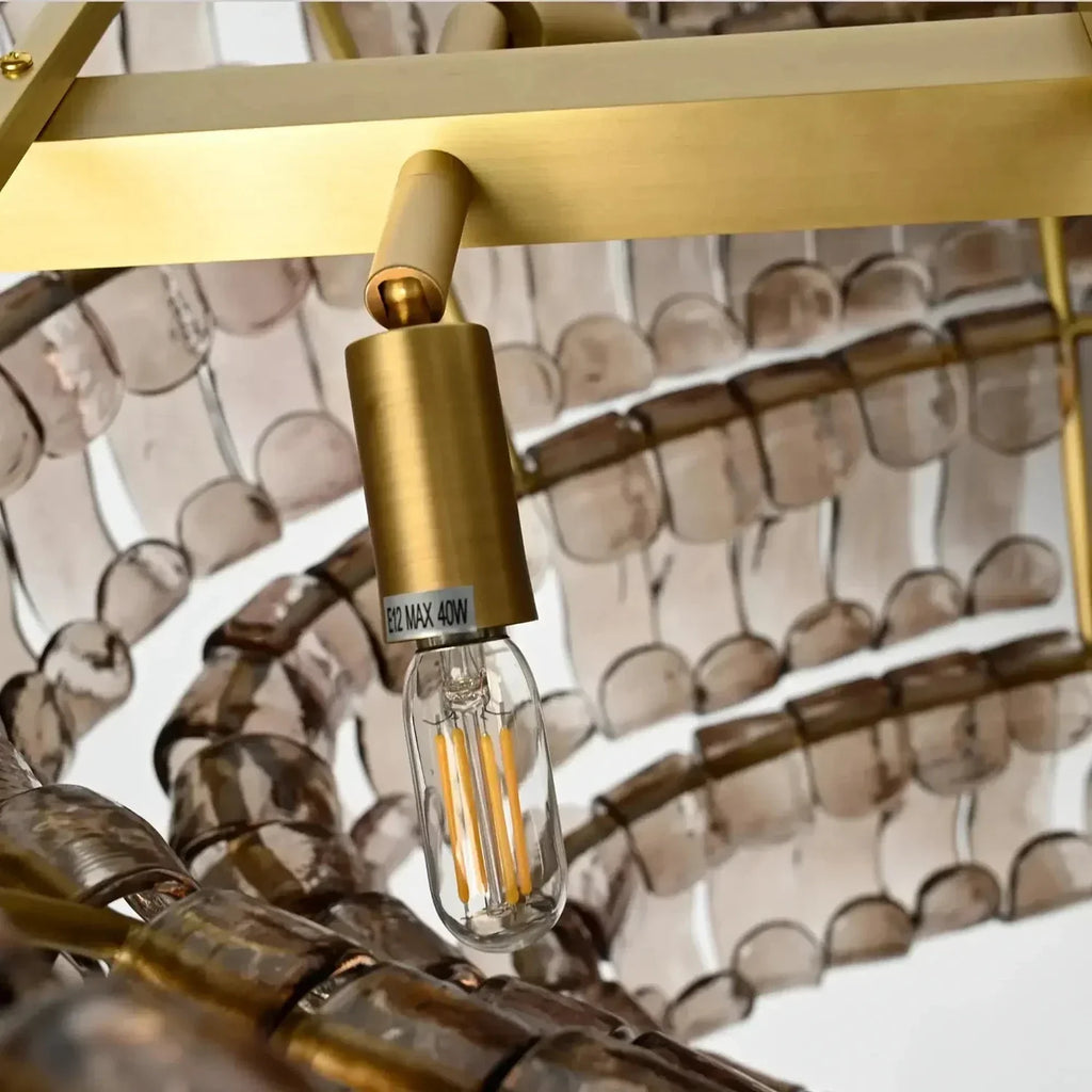 Glacii Ring Glass Chandelier | wildoxy