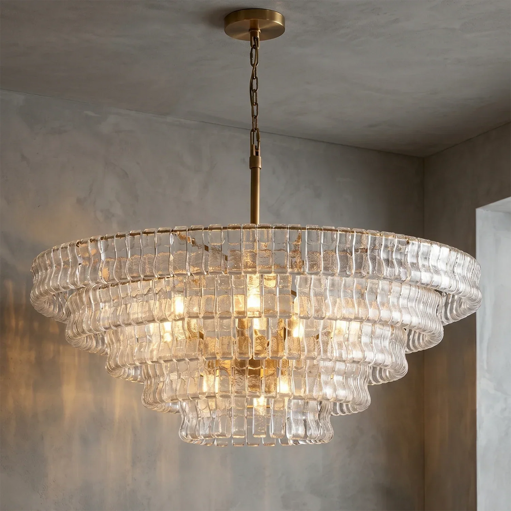 Glacii Ring Glass Chandelier | wildoxy