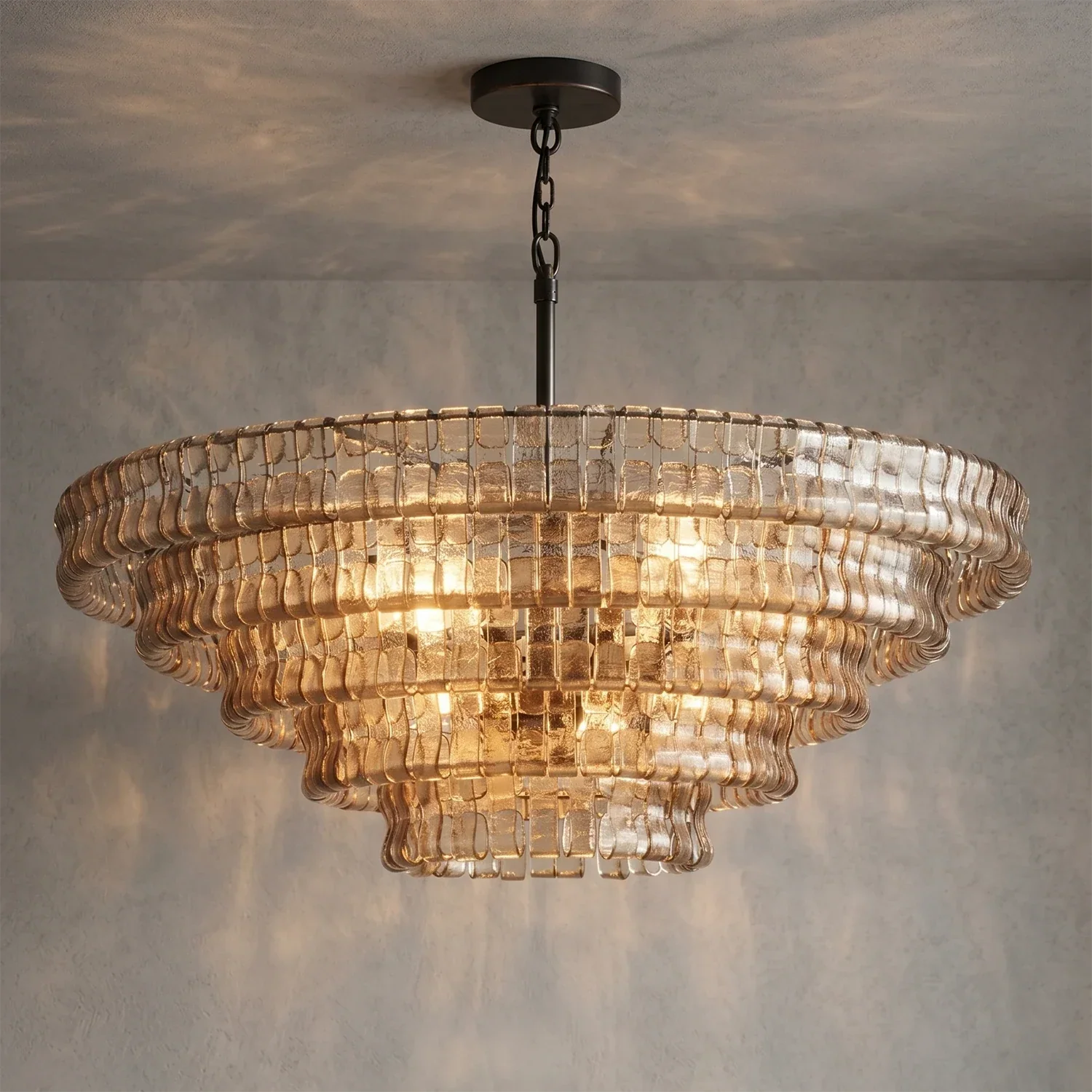 Glacii Ring Glass Chandelier | wildoxy