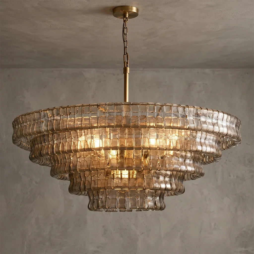 Glacii Ring Glass Chandelier | wildoxy