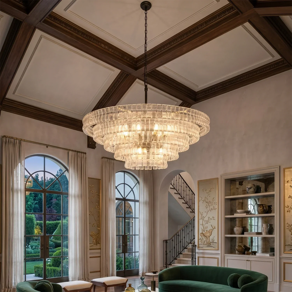 Glacii Ring Glass Chandelier | wildoxy