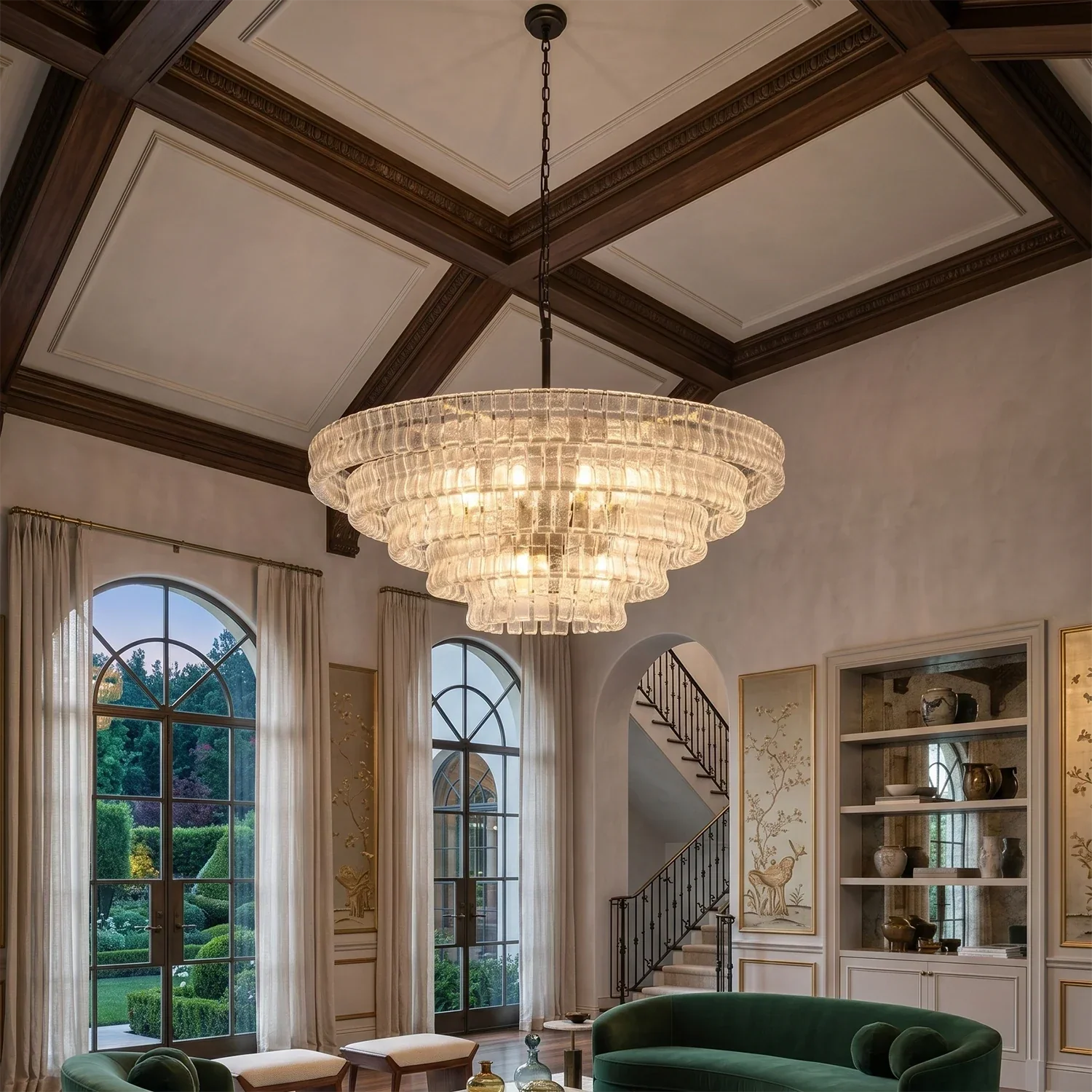 Glacii Ring Glass Chandelier | wildoxy