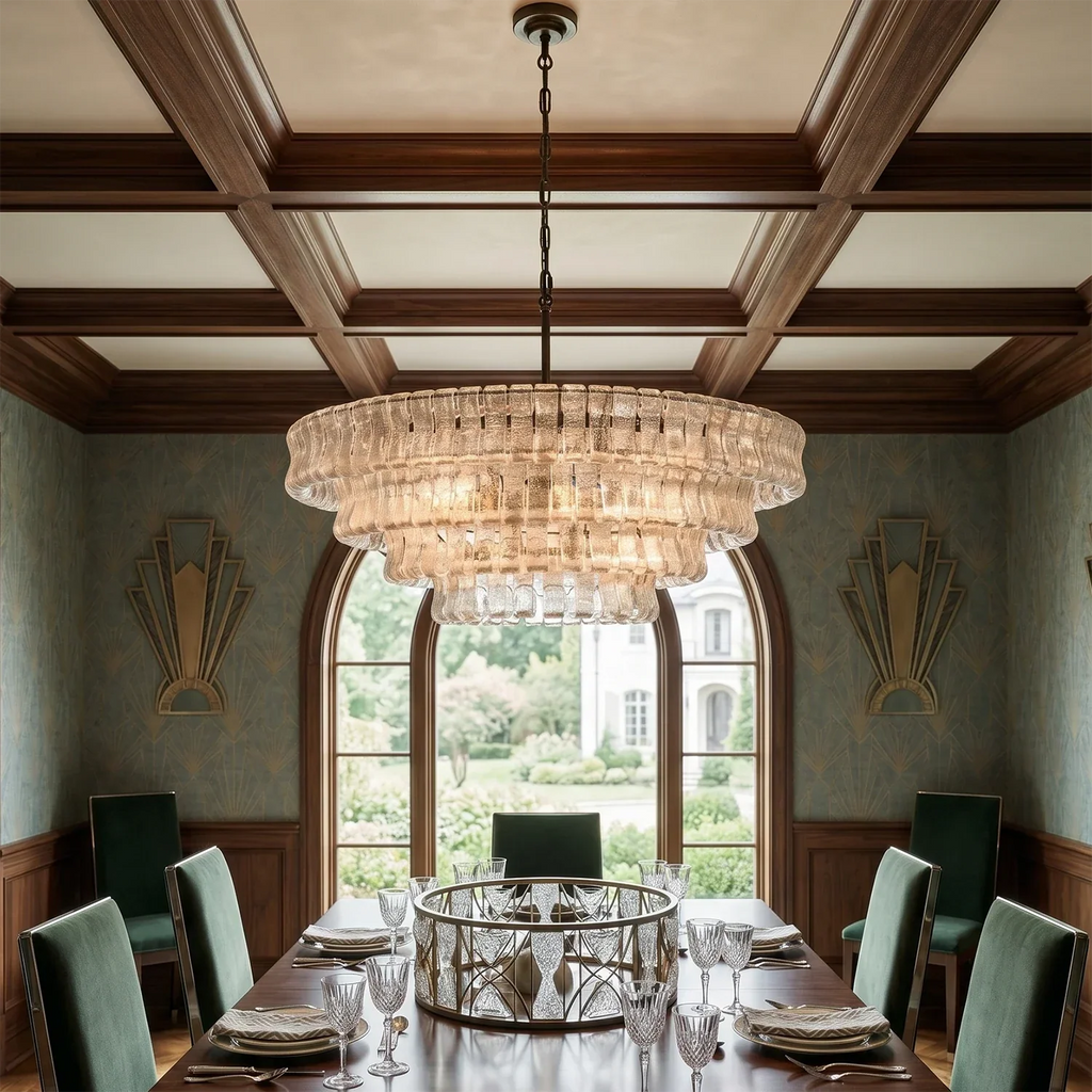 Glacii Ring Glass Chandelier | wildoxy