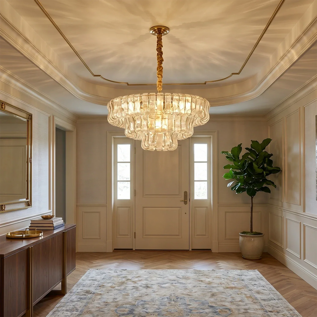 Glacii Ring Glass Chandelier | wildoxy