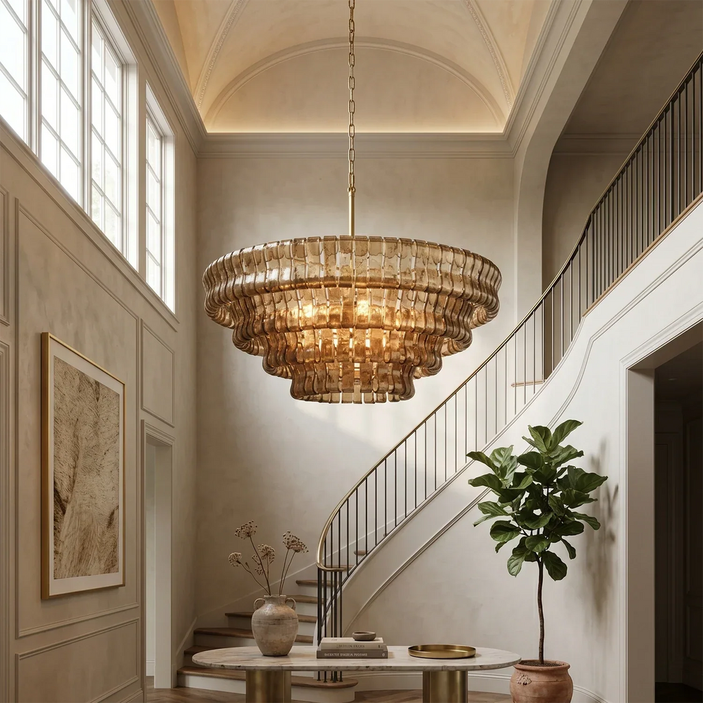 Glacii Ring Glass Chandelier | wildoxy