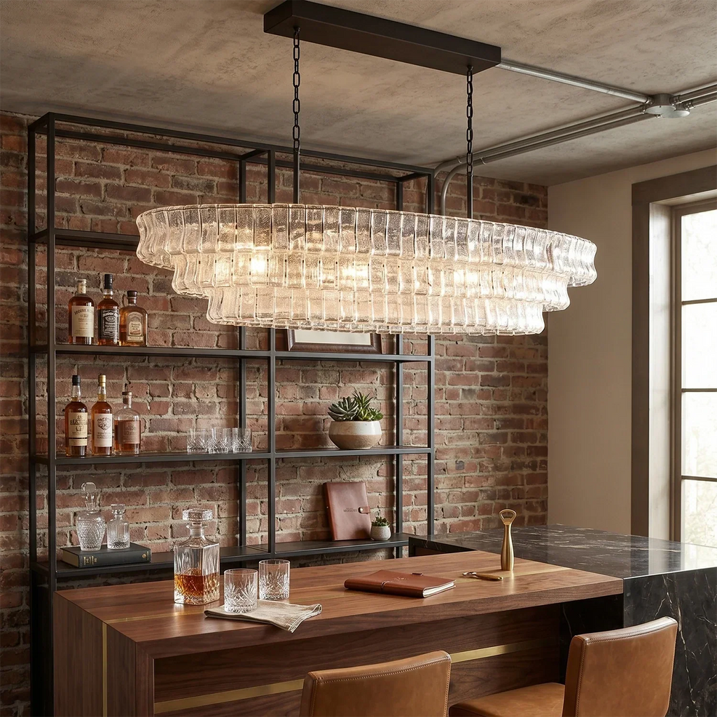 Glacii Ring Glass Chandelier | wildoxy