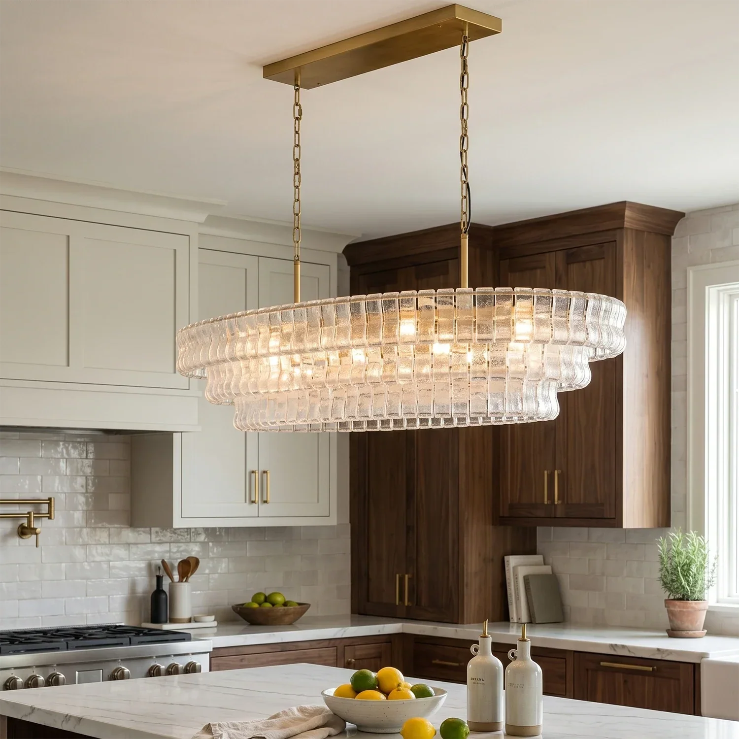 Glacii Ring Glass Chandelier | wildoxy