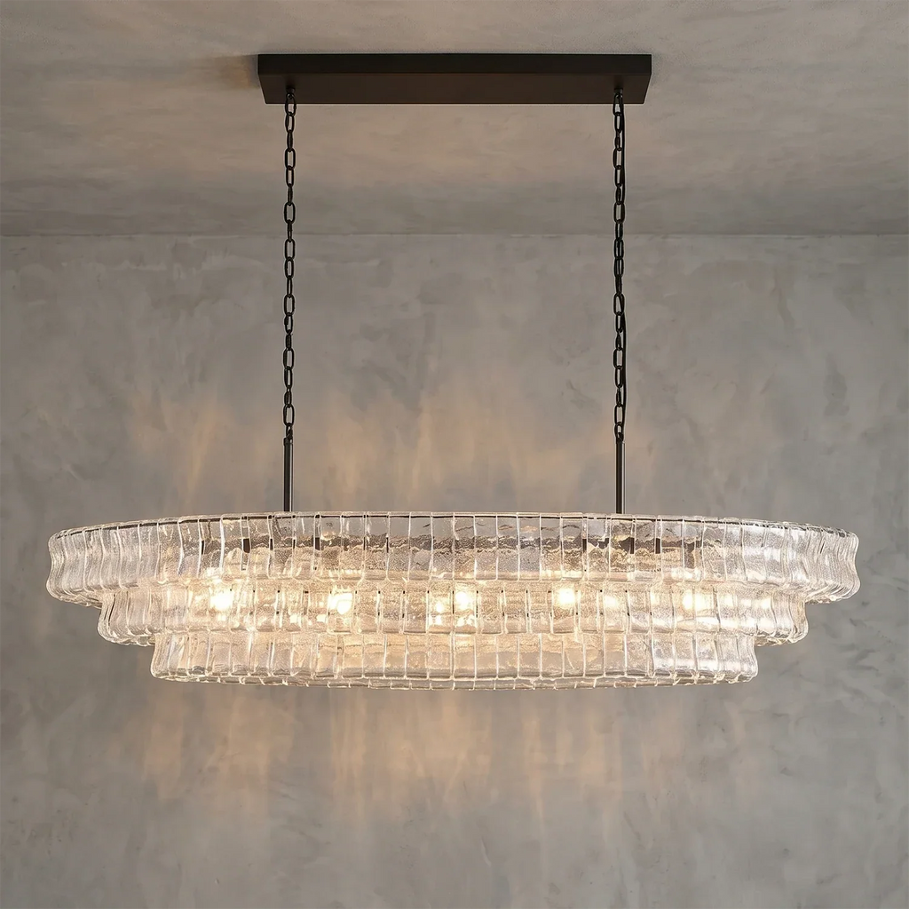 Glacii Ring Glass Chandelier | wildoxy