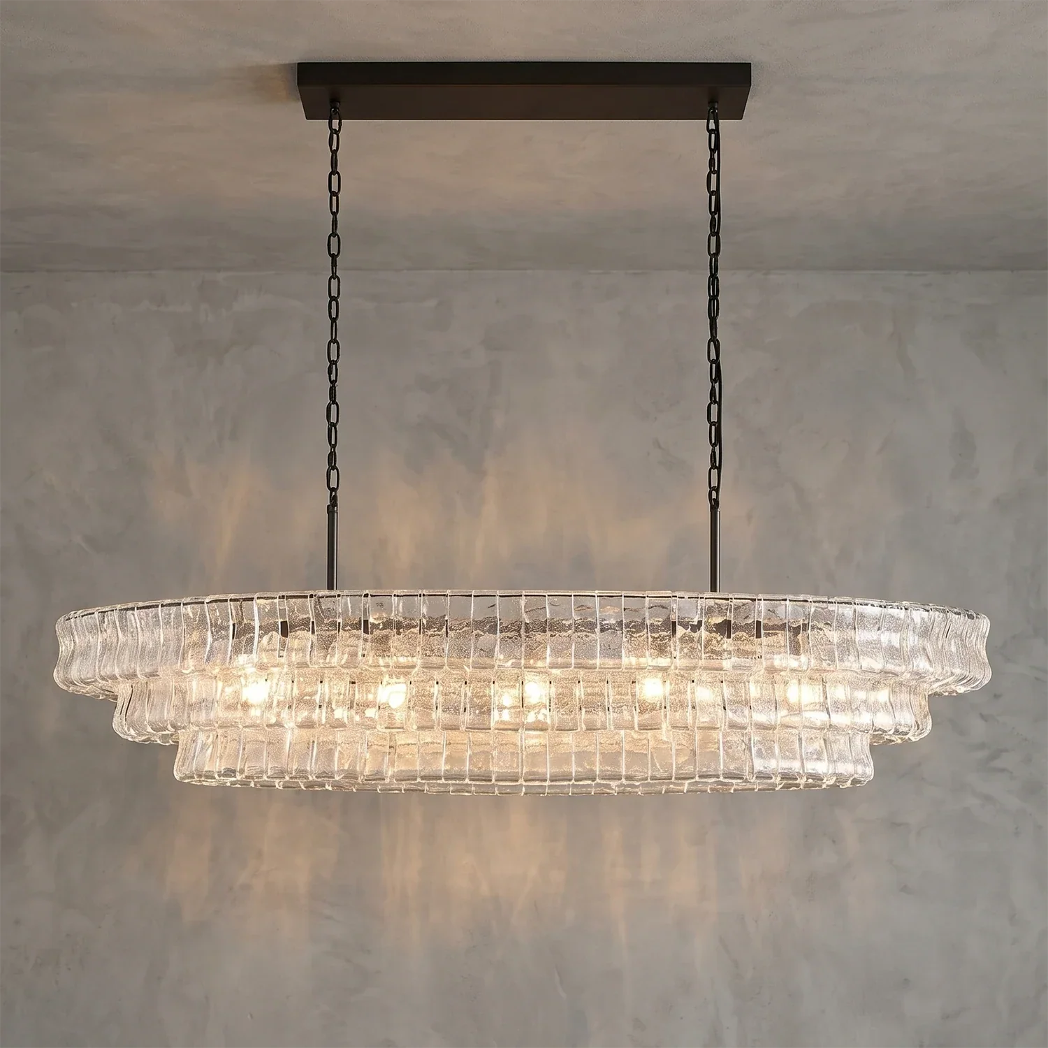 Glacii Ring Glass Chandelier | wildoxy
