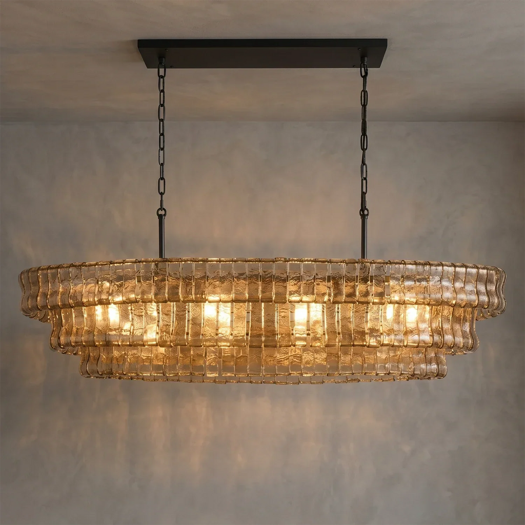 Glacii Ring Glass Chandelier | wildoxy