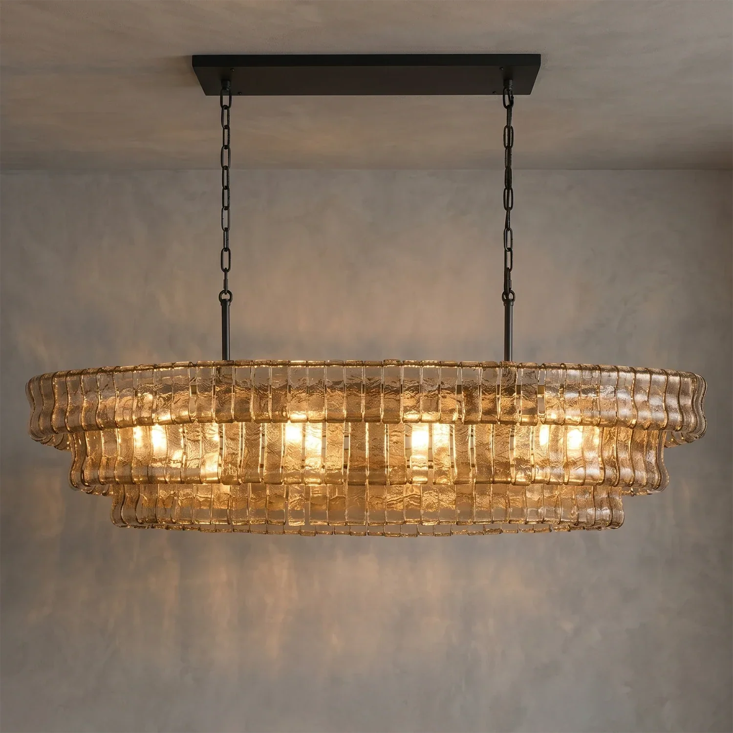 Glacii Ring Glass Chandelier | wildoxy