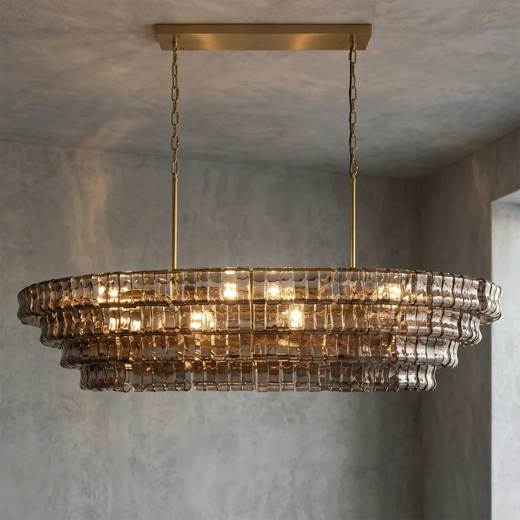 Glacii Ring Glass Chandelier | wildoxy