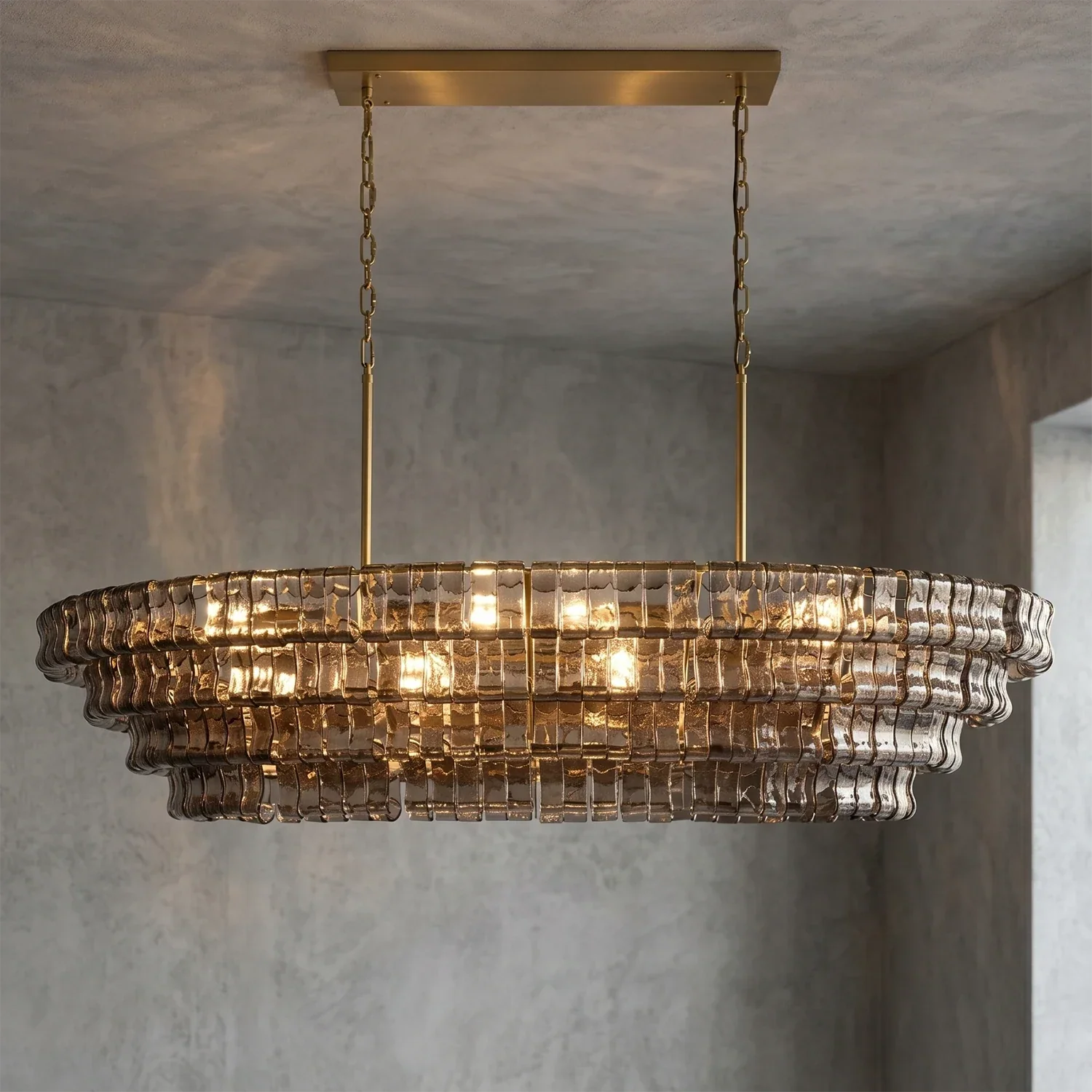 Glacii Ring Glass Chandelier | wildoxy